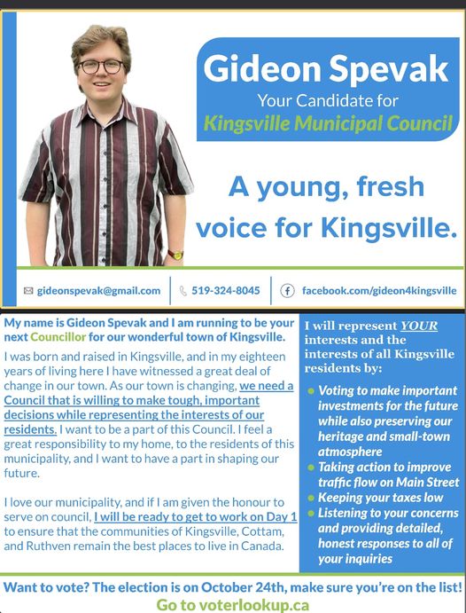 Gideon Spevak Kingsville Flyer